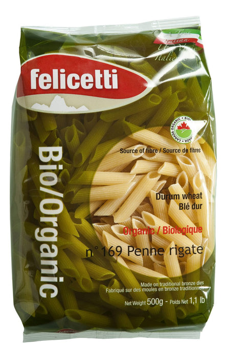 FELICETTI, PENNE RIGATE NO169 BIOLOGIQUE, 500 G