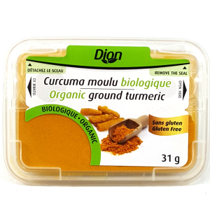 DION, CURCUMA MOULU BIOLOGIQUE, 31 G