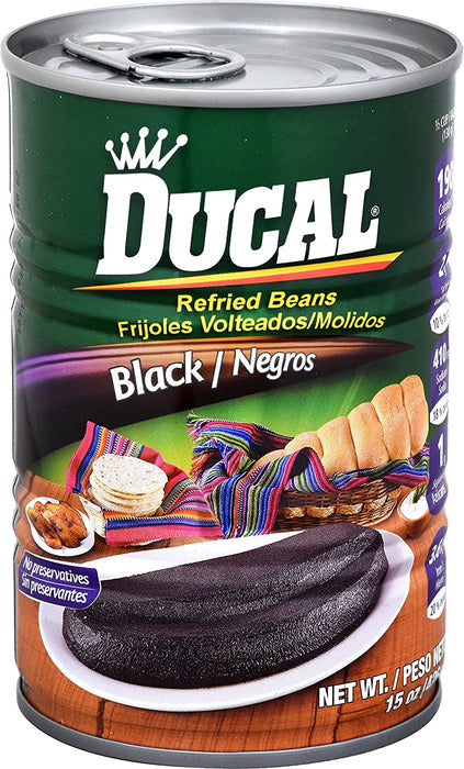 DUCAL, HARICOTS NOIRS FRITS FRIJOLES, 426 G