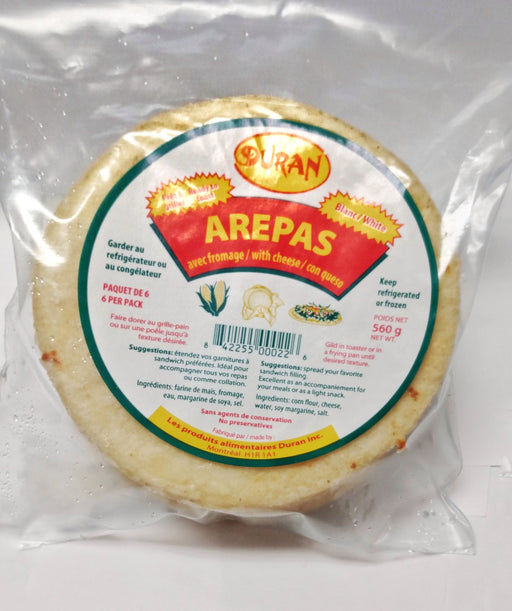 DURAN, AREPAS AVEC FROMAGE, 560 G