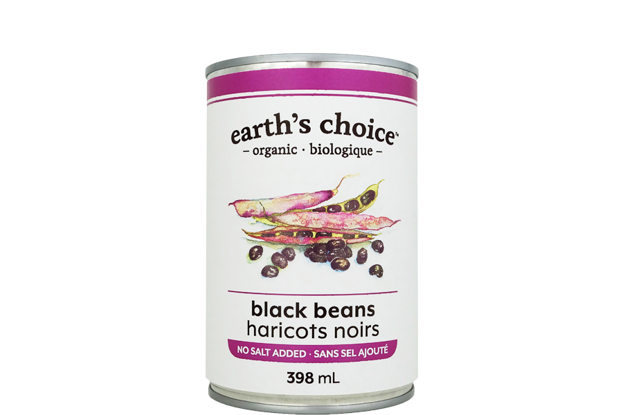 EARTH'S CHOICE, HARICOTS NOIRS BIO, 398 ML