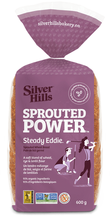 SILVER HILLS, STEADY EDDIE PAIN DE BLÉ GERMÉ AU BLÉ & SEIGLE, 615 G