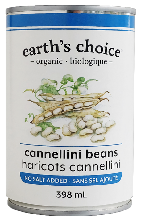 EARTH'S CHOICE, HARICOTS CANNELLINI BIO, 398 ML
