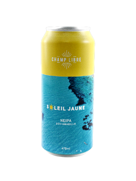 CHAMP LIBRE, SOLEIL JAUNE NEIPA DDH AMARILLO 7%, 473 ML