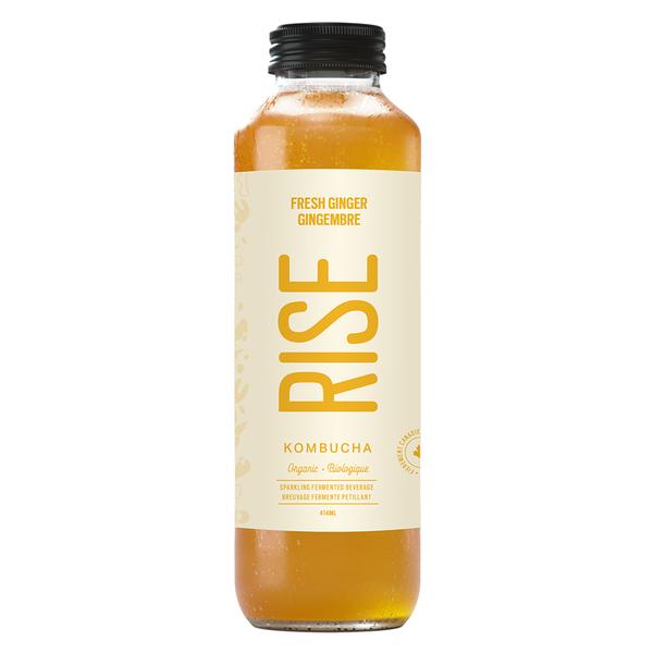 RISE, KOMBUCHA BIO GINGEMBRE, 414 ML