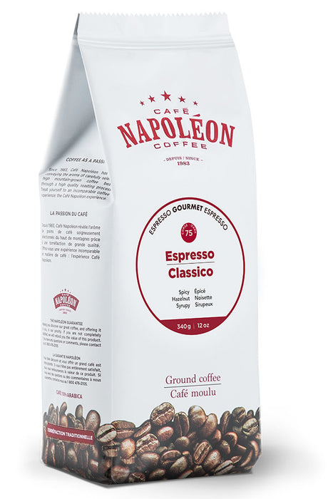 CAFÉ NAPOLEON, ESPRESSO CLASSICO MOULU, 340 G