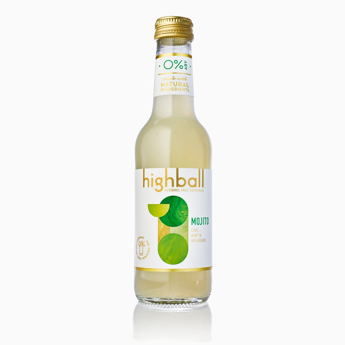 HIGHBALL, MOJITO COCKTAIL SANS ALCOOL 0%, 250 ML