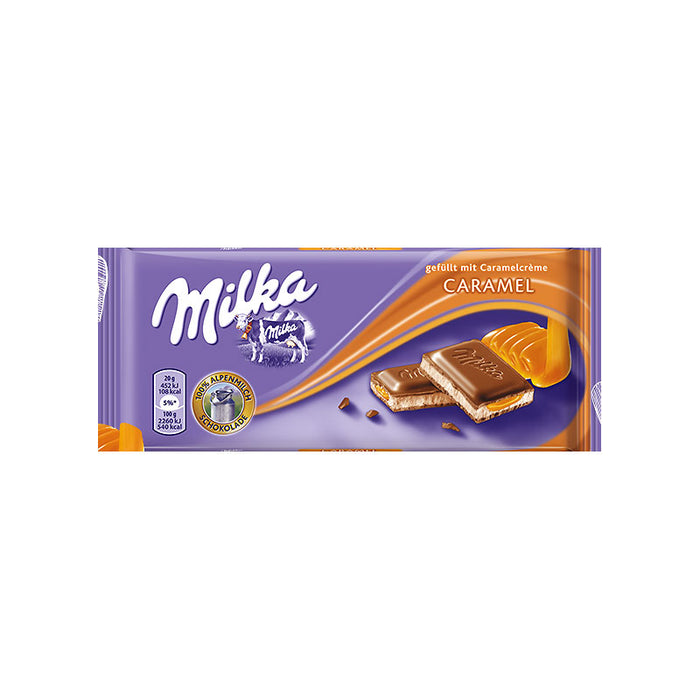 MILKA, CHOCOLAT CARAMEL, 100G