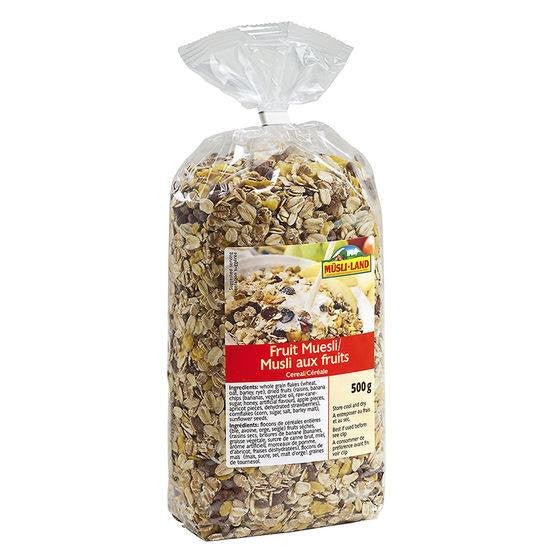 MUSLI-LAND MUESLI AUX FRUITS  500 G