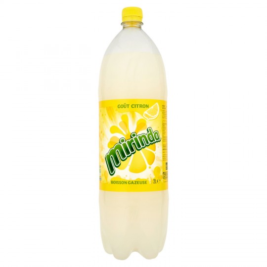 MIRINDA, BOISSON GAZEUSE AU CITRON, 2 L