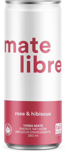 MATE LIBRE, YERBA MATÉ ROSE & HIBISCUS, 250 ML