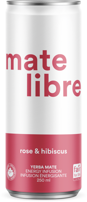 MATE LIBRE, YERBA MATÉ ROSE & HIBISCUS, 330 ML
