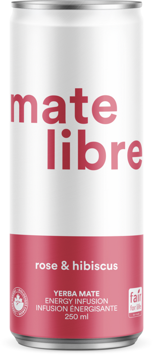 MATE LIBRE, YERBA MATÉ ROSE &amp; HIBISCUS, 250 ML