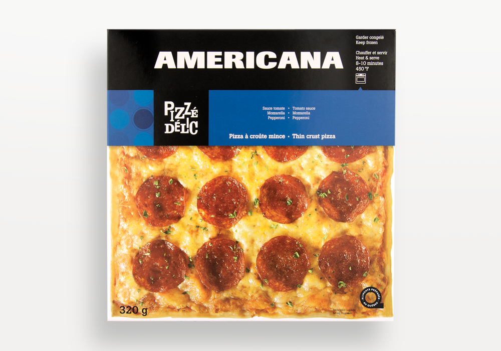 PIZZÉ DÉLIC, AMERICANA PIZZA À CROÛTE MINCE, 320 G