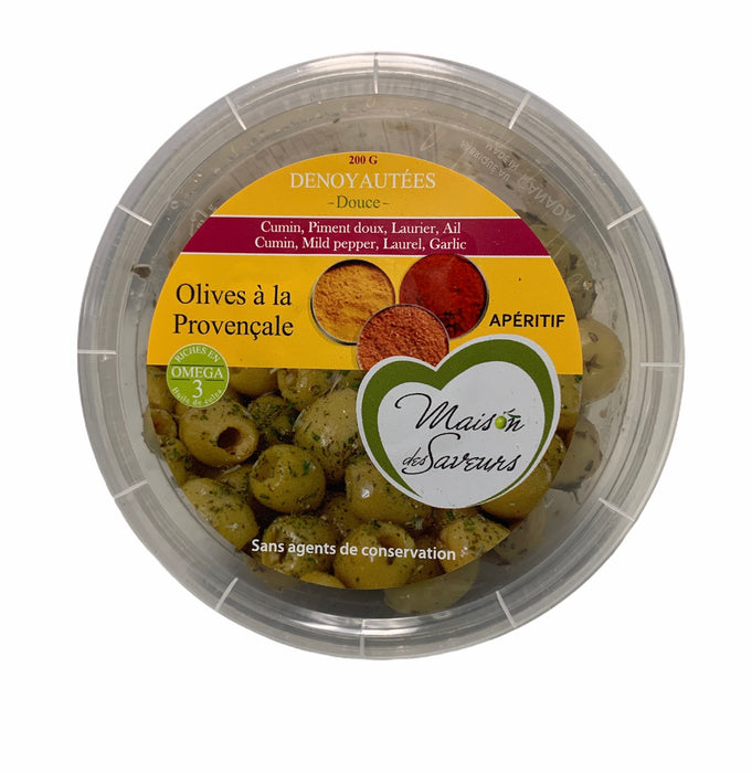 MAISON DES SAVEURS, PROVENÇAL-STYLE PITTED OLIVES, 200 G