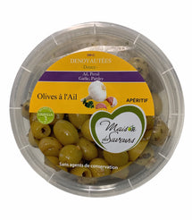 MAISON DES SAVEURS, PITTED OLIVES WITH GARLIC, 200 G