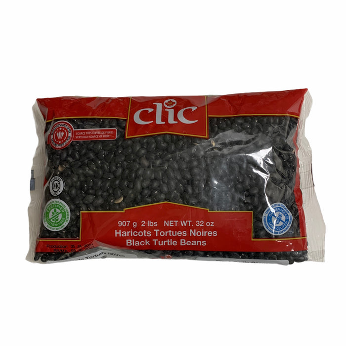 CLIC, HARICOTS TORTUES NOIRES, 907 G