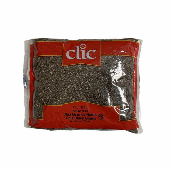 CLIC, GRAINES DE CHIA NOIRES, 454 G
