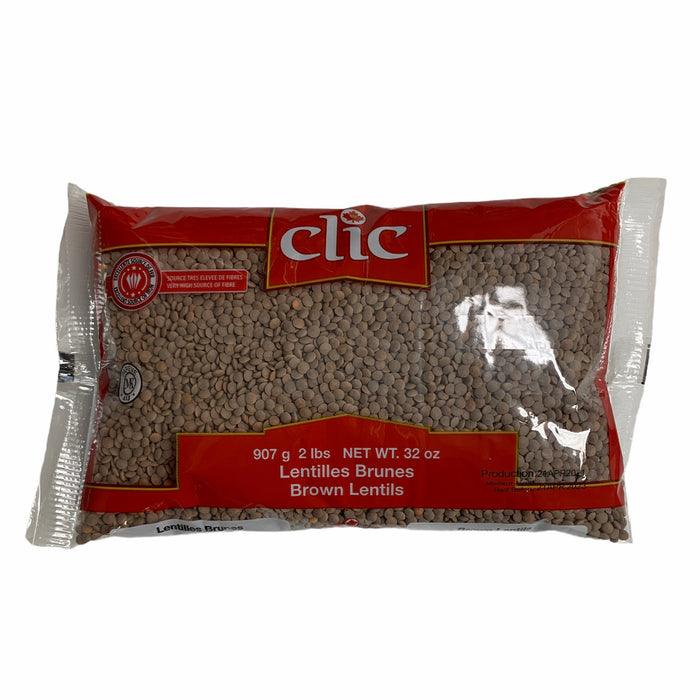 CLIC, LENTILLES BRUNES, 907 G