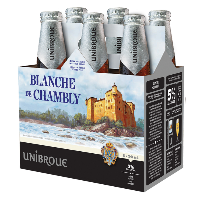 UNIBROUE, BLANCHE DE CHAMBLY 5%, 6X341 ML