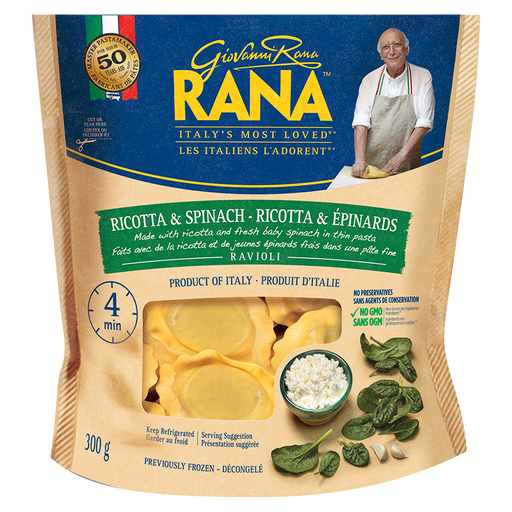 RANA, RAVIOLI RICOTTA & EPINARDS, 300G