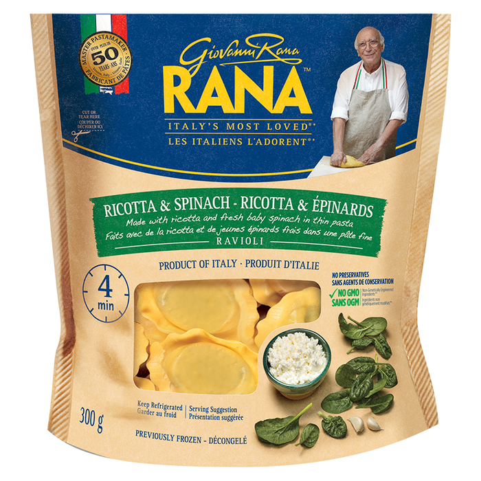 RANA, RAVIOLI RICOTTA & EPINARDS, 300G