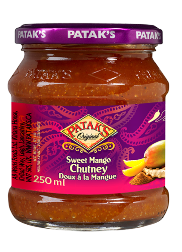 PATAK'S, CHUTNEY DOUX À LA MANGUE, 250 ML