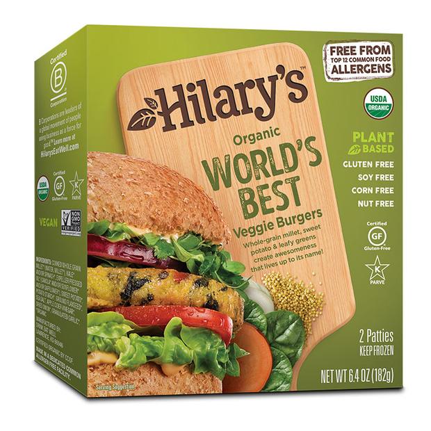 HILARY'S, THE BEST ORGANIC VEGETABLE BURGERS, 181 G