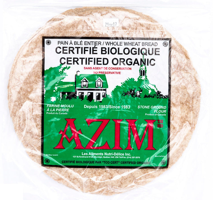 AZIM TORTILLAS BLÉ ENTIER BIOLOGIQUE, 240G