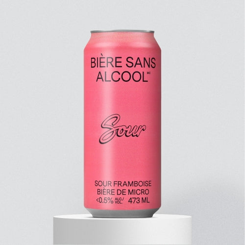 BIÈRE SANS ALCOOL, SOUR FRAMBOISE 0.5%, 473 ML