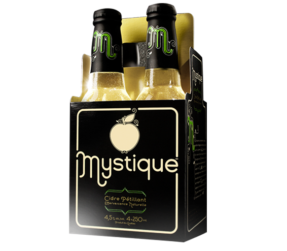 MYSTIQUE, CIDRE BLANC PÉTILLANT, 4 X 250 ML