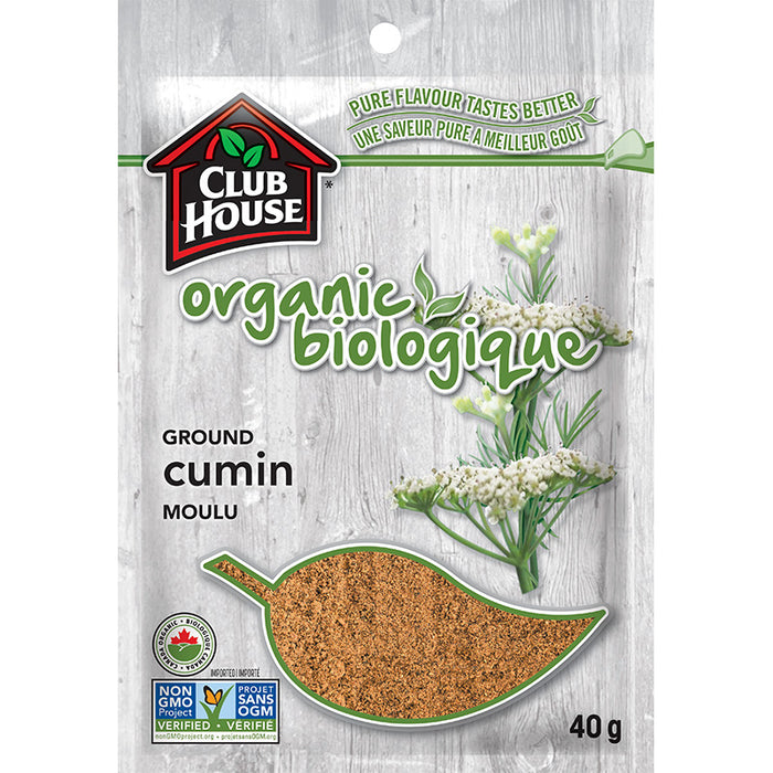 CLUB HOUSE, CUMIN MOULUE BIOLOGIQUE, 40 G