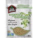 CLUB HOUSE, FEUILLES DE THYM BIOLOGIQUE, 20 G