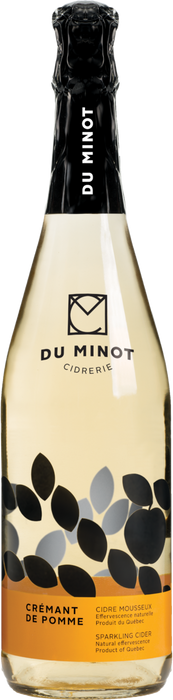 CIDRERIE DU MINOT, CRÉMANT DE POMME CIDRE MOUSSEUX 2.5%, 750 ML