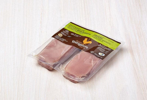 FERMES DES VOLTIGEURS, POITRINE DE POULET DÉSOSSÉES BIOLOGIQUE, 475 G