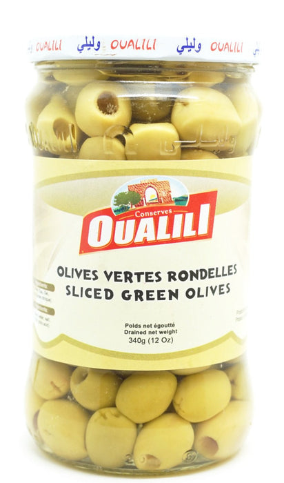 OUALILI OLIVES VERTES RONDELLES 340 G