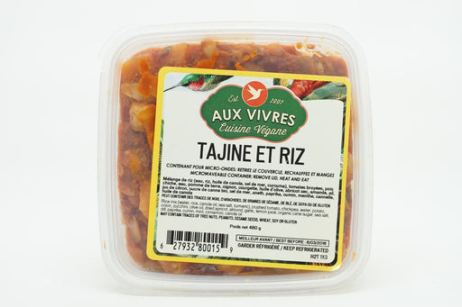 AUX VIVRES TAJINE ET RIZ 480 G