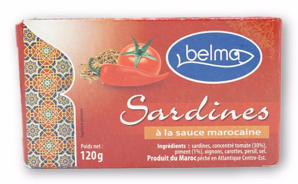 BELMA SARDINES SAUCE MAROCAINE 120 G