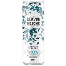 CLEVER MOCKTAILS, ALCOHOL-FREE GIN &amp; TONIC, 355 ML