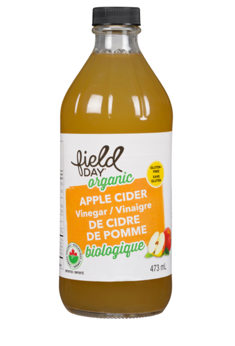 FIELD DAY, VINAIGRE DE CIDRE DE POMME BIOLOGIQUE, 473 ML