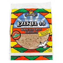 FOOD FOR LIFE EIZEKEL 4:9, 100% ORGANIC WHOLE SPROUTED GRAIN TORTILLAS, 465 G