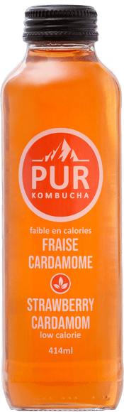 PUR KOMBUCHA FRAISE CARDAMOME BIO 414ML