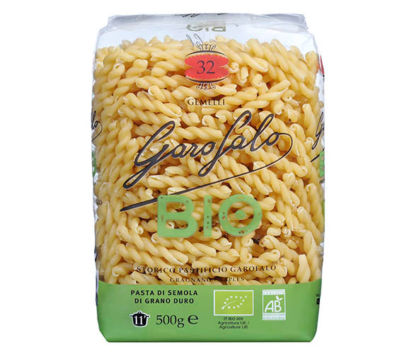 GAROFALO, PÂTES ALIMENTAIRES BIO GEMELLI #32, 500 G