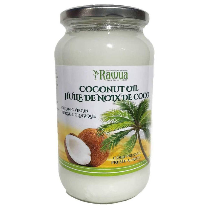 RAWUA, HUILE DE NOIX DE COCO VIERGE BIO, 475 ML