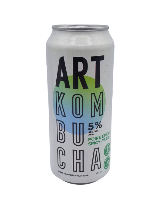 ART KOMBUCHA, PEAR BEER 5%, 473 ML