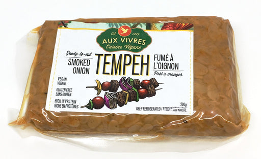 AUX VIVRES TEMPEH FUMÉ À  L'OIGNON 200 G
