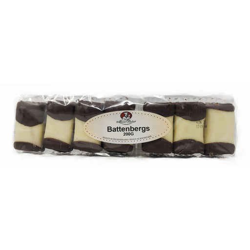 MASTER BAKER,  BATTENBERGS AVEC MARZIPAN, 200 G