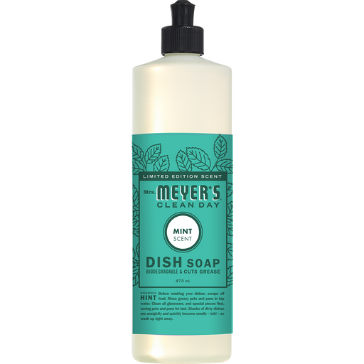 MEYER'S, DÉTERGENT LIQUIDE À VAISSELLE PARFUM DE MENTHE, 473 ML