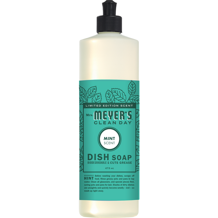 MEYER'S, DÉTERGENT LIQUIDE À VAISSELLE PARFUM DE MENTHE, 473 ML