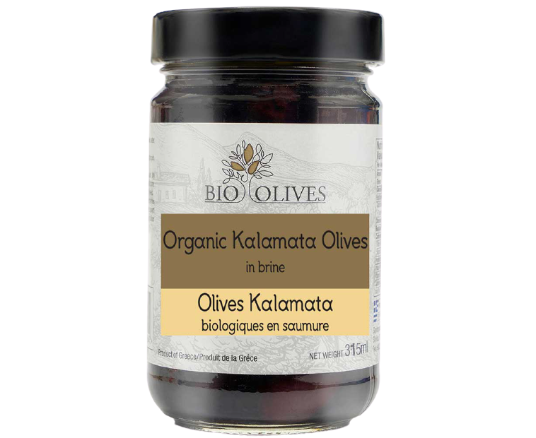 BIO-OLIVES, OLIVES KALAMATA, 341 ML